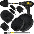Holikme 8 Piece Drill Brush Attachments Set, Power Scrubber Brush by Holikme