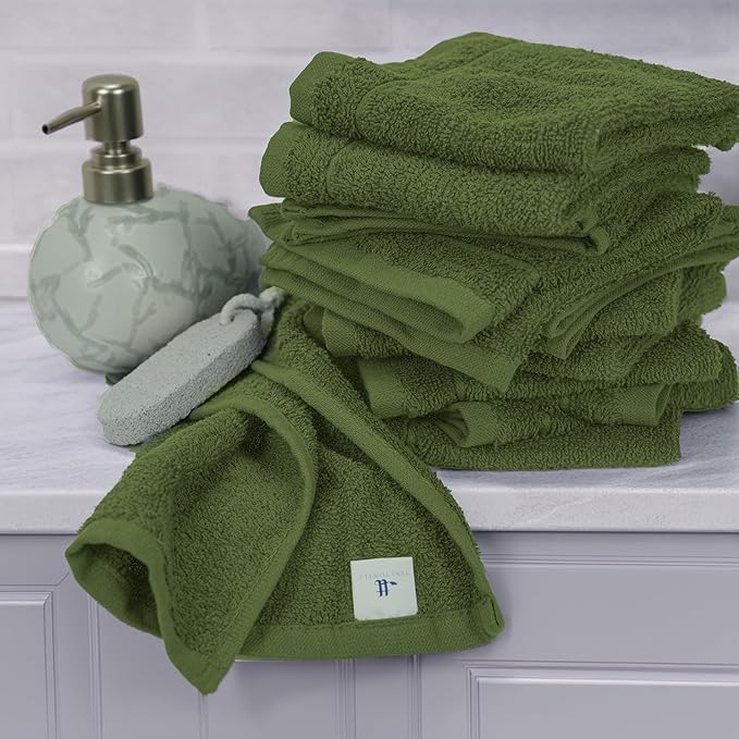 Tens Towels Pack of 60 Washcloths, 12 x 12 Inches, Lighter Weight, Quick to Dry - Image 8