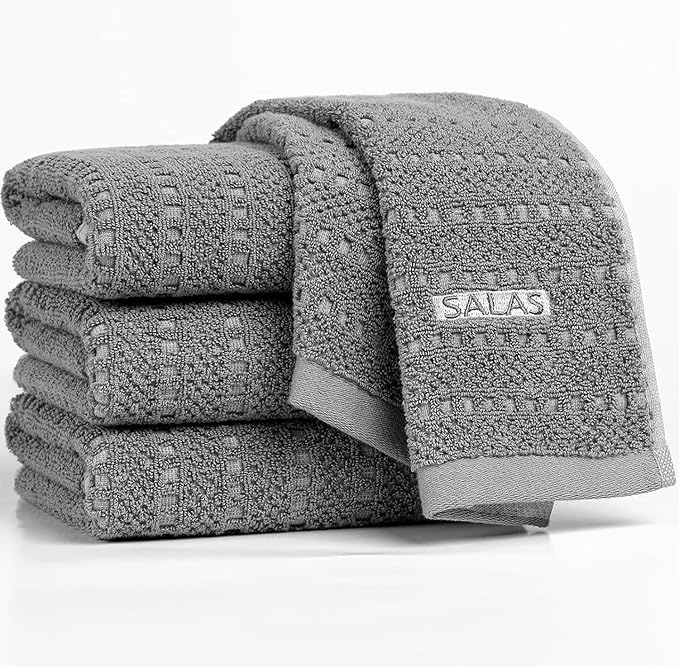 SALAS Kitchen Dish Towels, Bulk Cotton Kitchen Hand Towels, 390 GMS Plaid Dish by Unknown