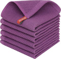 Homaxy 100% Cotton Waffle Weave Kitchen Dish Cloths, Ultra Soft Absorbent Quick by Homaxy