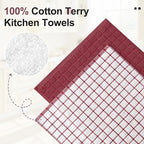 Homaxy Premium Cotton Kitchen Towels 16"x 28", Large Natural Ring Spun 390 GSM - Image 2