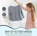 25 Premium Kids Velvet Hangers - Image 4