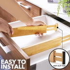 SpaceAid 4“ High Bamboo Deep Drawer Dividers - Image 6