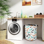 Colorful Bats Laundry Basket, Halloween Foldable - Image 8