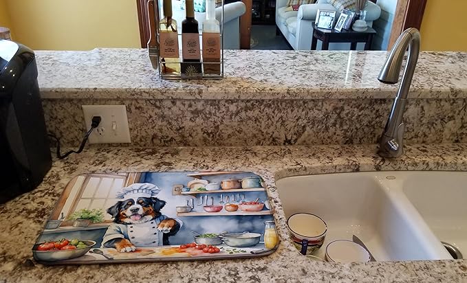 Caroline's Treasures DAC6206DDM Bernese Mountain Dog The Chef Dish Drying Mat - Image 2