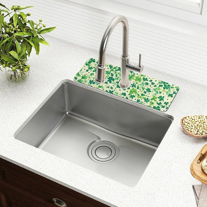 Kitchen Sink Splash Guard 1 PC 30 Inch Sink Faucet Mat Splash Guard - Image 6