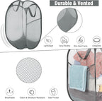 BATTOO Deluxe Strong Mesh Pop up Laundry Hamper Basket - Image 2
