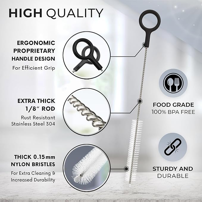 Heavy Duty Cleaning Brushes Set of 8 - Image 3