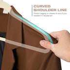 50 Pack Beige Velvet Hangers, Non Slip, Heavy-Duty, Space Saving, - Image 5