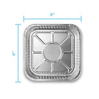 MontoPack 8” Disposable Aluminum Foil Square Baking Pans | 8 x 8 Cake Pan Tin - Image 3