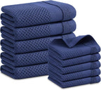 Homaxy Kitchen Towels and Dishcloths Set, 12 x 12 and 13 x 28 Inches, Super by Homaxy
