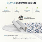 Ironing Board Cover and Pad 15"x54" Extra Thick Natural Cotton, Scorch and - Image 5