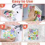6 Pack Swedish Dishcloths for Kitchen, Swedish Rag Absorbent Spring Floral Dish - Image 6