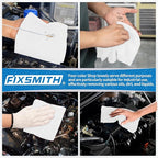 FIXSMITH Microfiber Cleaning Cloth, Shop Towels Bulk, 24 Pack White Microfiber - Image 6