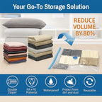Hanging Vacuum Storage Bags for Clothes & Coats – 8 Pack Vacuum Seal Garment - Image 7