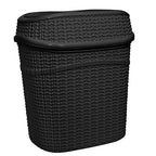 Bath Bliss 2 Pack Sailor Knot Swing Top Waste Bin | Dimensions: 11.22" x 8.27" - Image 2