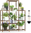 Uneedem Plant Stand Indoor Outdoor Tall Shelf for Multiple Plants 8 Tiers 12 Pot Large Rack Pine Wood Corner Plant/Flower Holder for Room Corner Balcony by Uneedem