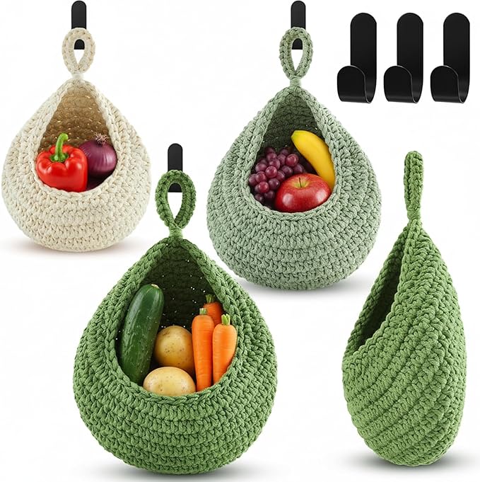 Honeydak Boho Decor Hanging Wall Baskets by Honeydak