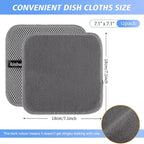 KinHwa Kitchen Washcloths for Dishes Absorbent Microfiber Dish Cloths Quick Dry - Image 7