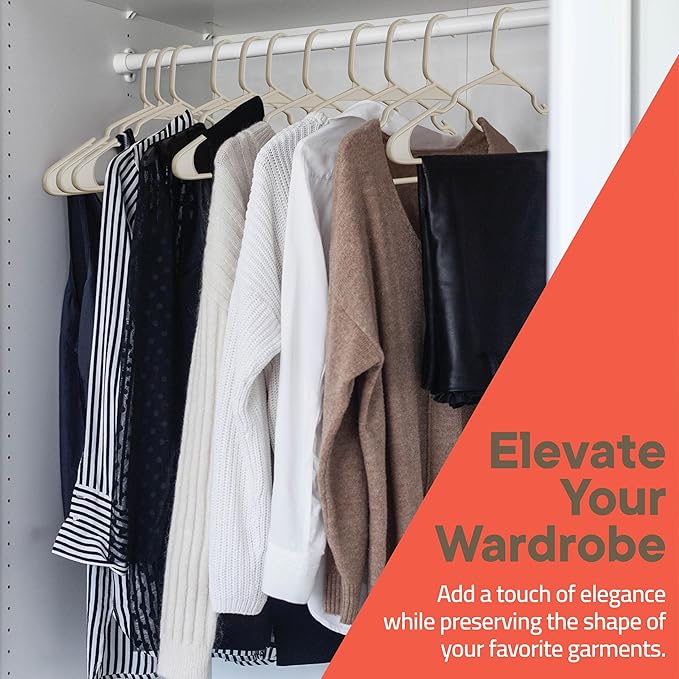 Plastic Clothes Hangers – Heavy Duty Hanger Set, - Image 2