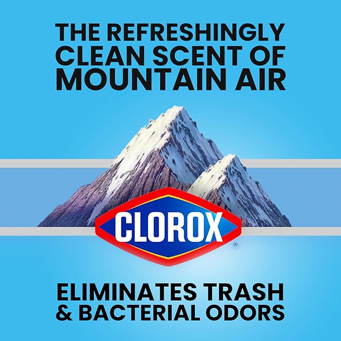 Glad Large 30 Gallon Trash Bags, Clorox Mountain Air Heavy Duty Garbage Bags - Image 6