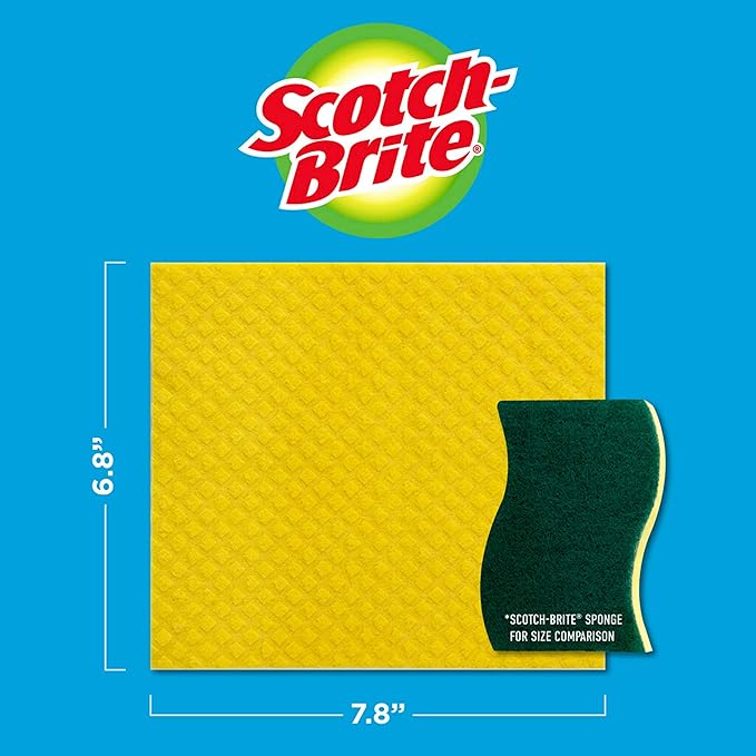 Scotch-Brite Sponge Cloth, Swedish Dish Cloths, Reusable Alternative to Paper - Image 7