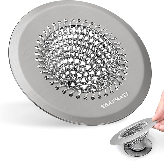 Shower Drain Hair Catcher, Fast Drainage Bathtub Drain Hair Catcher, Easy Clean by TRAPMATE