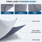 10 Pcs New Upgrade 3-Layer Non Scratch Wire Dishcloth, Wire Dishwashing Rag - Image 2