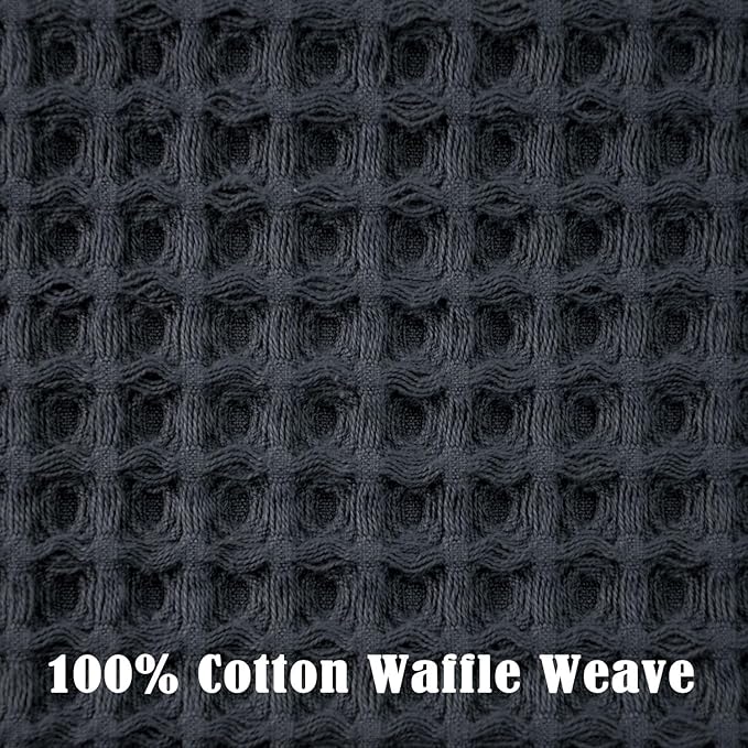 Jacquotha Waffle Hand Towels for Bathroom 5-Piece – Cotton Quick Dry Lint Free - Image 4