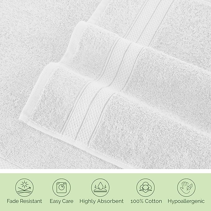 Elegant Comfort Luxury 6-Piece Towel Set, Premium Soft 100% Turkish Cotton - Image 8