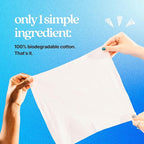 pureskin Daily Clean Facial Towels, 100% Biodegradable Pure Cotton, Premium - Image 4
