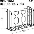 Simple Houseware Wall Door Mount Kitchen Wrap Organizer Rack - Image 2