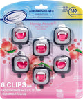 Air Jungles Honey Peach Scent Car Air Freshener Vent Clip, Natural Essential by AirJungles