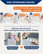4 Pack Adjustable Drawer Dividers - Image 5