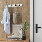 Coat Hooks Wall Mounted, Wooden Hat Rack - Image 2