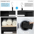 GRANNY SAYS 3-Shelf Hanging Closet Organizer, Collapsible Closet Hanging Shelves - Image 6