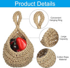 PATIKIL Hanging Fruit Baskets for Kitchen, Mini Size Teardrop Home Decor - Image 4