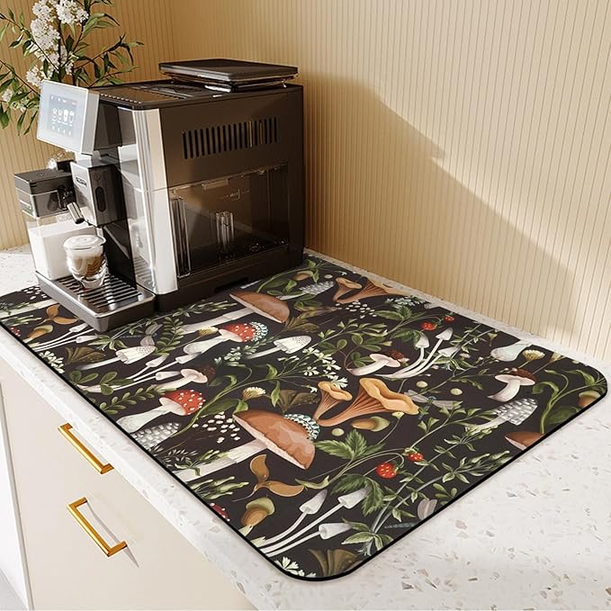 24.5" x 15.5" Dish Drying Mat & 24" x 5.5" Sink Splash Guard, Super Absorbent - Image 4