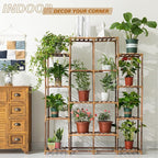 Uneedem Tall Shelf for Multiple Plants Indoor Outdoor 14 Tiers 16 Pot Holder Large Rack Wood Stand Shelves for Room Corner Balcony Garden Patio - Image 5