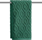Artoid Mode 1 Pc Dark Green 3D Diamond Grid Jacquard Hand Towels by ArtoidMode