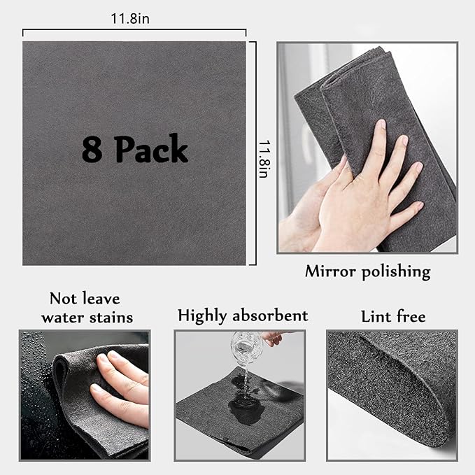XANGNIER Thickened Magic Cleaning Cloth, Reusable Microfiber Cleaning Rag - Image 8