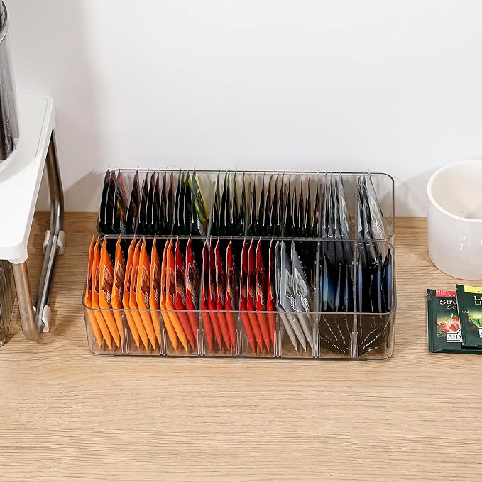 2 Pack Cable Cord Storage Box, Plastic Desk Drawer Organizer Case - Image 8