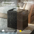Suncast Outdoor Deck Box - 22 Gallon Java Resin Outdoor Storage Box, Weatherproof Patio Storage Bin Container for Seating & Organizing Cushions, Tools & Towels for Pool, Yard, & Garden - Image 5