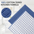 Homaxy Premium Cotton Kitchen Towels 16"x 28", Large Natural Ring Spun 390 GSM - Image 2