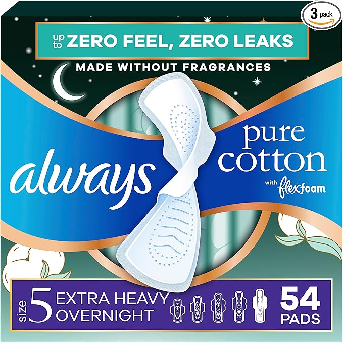Always Pure Cotton Feminine Pads by Always