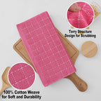 Homaxy 100% Cotton Terry Kitchen Dish Cloths, Ultra Soft and Absorbent Dish - Image 2