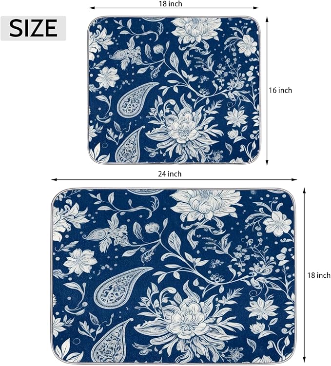 Dish Drying Mats with Hanging Loop - Image 2