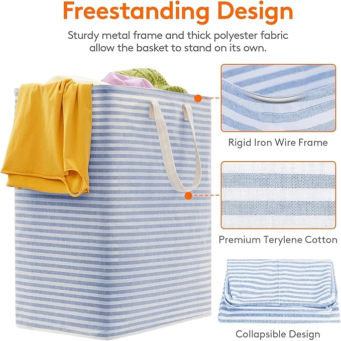 Lifewit 1 Pack Laundry Hamper Large Collapsible Laundry Baskets, Freestanding - Image 2