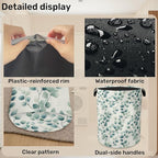 Sage Green Plant Large Clothes Hamper Bag - Image 5