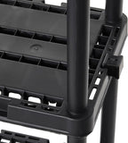 Gracious Living 4 Pack Light Duty Storage Shelves, Knect-A-Shelf 4-Shelf Ventilated Shelving Rack Organizer for Home, Garage, Basement & Laundry, Black - Image 8